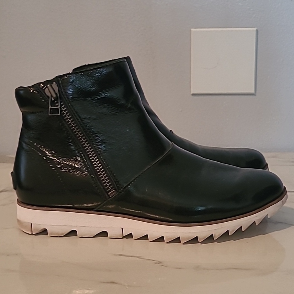 Black Leather Ankle Boots - Picture 3 of 13